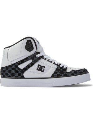 DC Shoes ADYS400043 Pure High Top Wc Black/white Monogram Erkek Sneaker