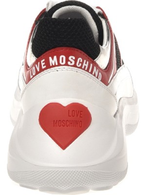 Love Moschino Siyah - Kırmızı Kadın Sneaker JA15016G1HIQ600A