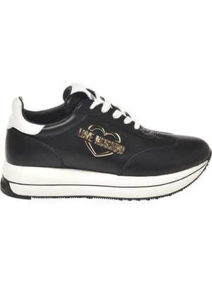 Love Moschino Siyah - Beyaz Kadın Sneaker JA15074G1HIA100A