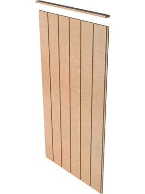 Bangu Dekoratif Duvar Paneli ( 54 x 105 cm ) Boyanabilir Ahşap 10 mm Ham Mdf Duvar Paneli