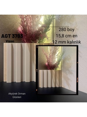 Agt Akyürek Lb 3783 Soft Touch Vizon Dekor Profil Duvar Kaplama Lambri