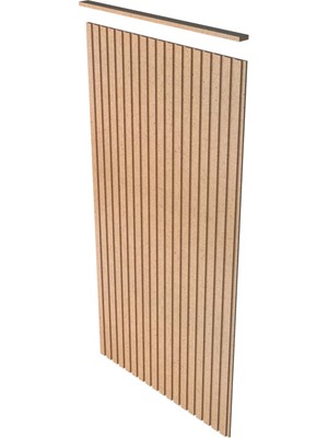 Bangu Dekoratif Duvar Paneli ( 54 x 105 cm ) Boyanabilir Ahşap 10 mm Ham Mdf Duvar Paneli