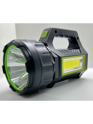 pasajdanal PS-T95 30W Uzun Menzilli Solar Panelli Powerbank+Usb Çıkış S.o.s Lu Ultra Güçlü Ledli Şarjlı Feneri