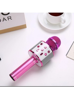 Bty WS 858L LED Işıklı Bluetooth Hoparlörlü Karaoke Mikrofon