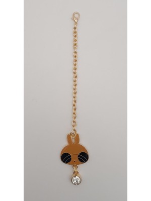 Angel Çanta Aksesuar Light Gold Kitty Sarkaç Süs Sütlü Kahve Renk