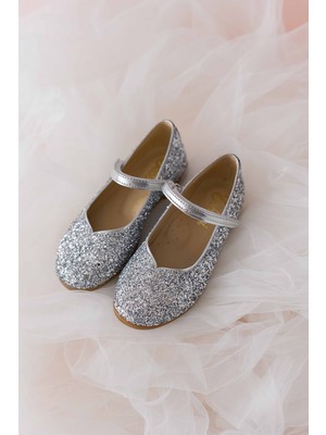 Love-Gümüş Pullu Vegan Kız Çocuk Babeti