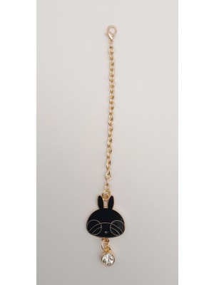 Angel Çanta Aksesuar Light Gold Kitty Sarkaç Süs Siyah Renk