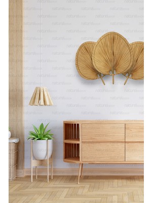 Naturel Home Bohem Japon Yelpazesi 55X70 Cm, Duvar Dekorasyon, Duvar Süsü, Iskandinav, Modern, Bohem, Rattan