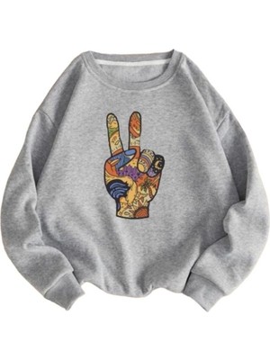 Lobabo Giyim Unisex Özgürlük Sweatshirt Hoodie Kapşonlu