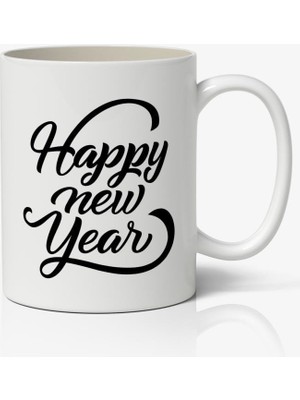 Nostaljik Lezzetler Yılbaşı Temalı Kupa Bardak Baskılı Kahve Kupa Bardak Model 29