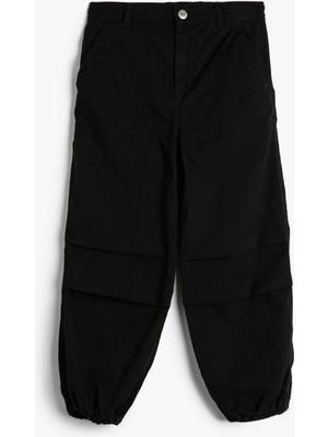 Koton Paraşüt Kot Pantolon Pamuklu Beli Lastikli Cepli - Parachute Jean