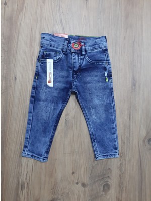 Bayhas Erkek Çocuk Kot Pantolon Jeans Mavi 1-4 Yaş