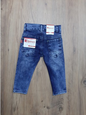 Bayhas Erkek Çocuk Kot Pantolon Jeans Mavi 1-4 Yaş