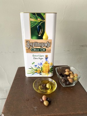 Rahan Zeytin Yağı 5 Lt Naturel Soğuk Sıkım 0,2 Dizem Zeytinyağı Akhisar
