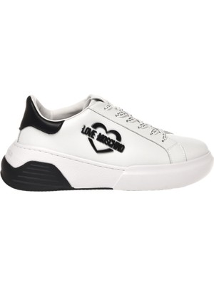 Love Moschino Beyaz - Siyah Kadın Sneaker JA15105G1HIA110A