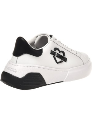 Love Moschino Beyaz - Siyah Kadın Sneaker JA15105G1HIA110A