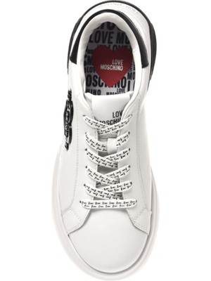 Love Moschino Beyaz - Siyah Kadın Sneaker JA15105G1HIA110A