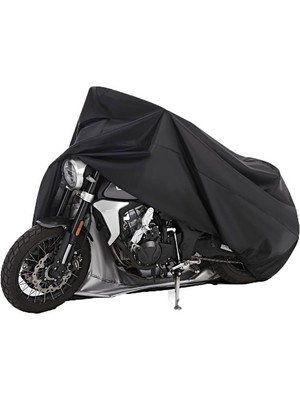 CoverPlus Aprilia Atlantic 500 Sprint Siyah Motosiklet Brandası Arka Çanta Uyumsuz