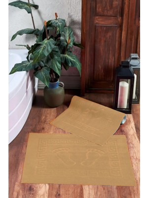 Louis Marie | 50 x 70 cm | Tekli Ayak Izli | Kaymaz Tabanlı |tekli Banyo Halısı | Mürdüm