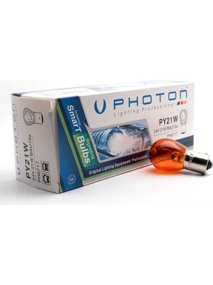 Ahmet Otomotiv PY21W 24V 93 Amber Şaşı Tırnak 10 Adet PH6717