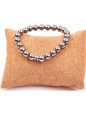 Doğal Taş Dünyası Terahertz Doğal Taş Bileklik 6 mm