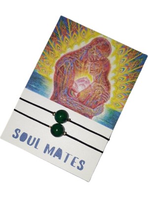 Doğal Taş Dünyası Ruh Eşi Krizokol Doğal Taşlı Ip Bileklik