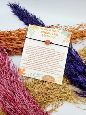 Doğal Taş Dünyası Hakiki Yemen Akik Bileklik Asansörlü Kilit Sistemi Aaa Kalite