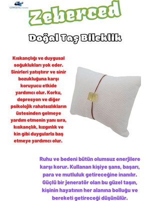 Doğal Taş Dünyası Zeberced Doğal Taş Bileklik Aaa Kalite Asimetrik Küp