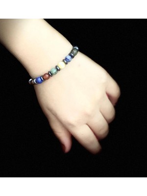 Doğal Taş Dünyası Öğrenci Başarı Bilekliği Doğal Taş Özel Kodlama Sürpriz Hediyeli Doğal Taş