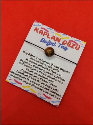 Doğal Taş Dünyası Kaplan Gözü Taşı Bileklik 12MM Orijinal Doğal Taş