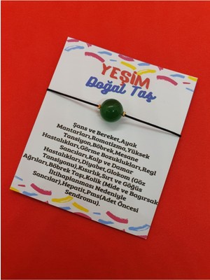 Doğal Taş Dünyası Yeşim Taşı Bileklik 10MM Orijinal Doğal Taş