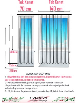 Evpanya Bahar Çiçekleri Desenli Fon Perde, Karartma Perde (Tek Kanat Fiyatlandırma)