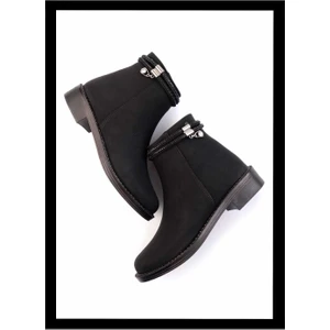 Siyah Nubuk  Kadın Bot & Bootie K02671903401