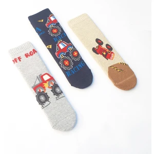 Mem Socks 3'lü Kaydırmaz Havlu Çocuk Soket Çorap