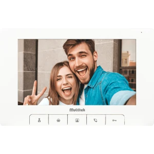 Daire Ünitesi 7" Görüntülü Diafon Dokunmatik Beyaz (MB-74B)