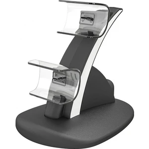 Hbp 253 Çift Hızlı Denetleyici Şarj Standı Kablosuz Joystick Sony Ps5 Gamepad Için Gösterge Işıkları ile Şarj Dock Beşiği (Yurt Dışından)
