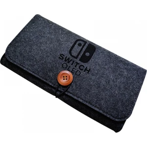 Nintendo Switch OLED Modelleri ve Nintendo Switch Için Taşınabilir Seyahat Çantası, 5 Oyun Kartuşu Tutuculu Ultra Ince Keçe Çanta (Yurt Dışından)