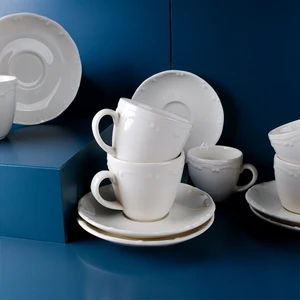 Tulu Porselen Tulu Liana 6 Kişilik Türk Kahve Fincan Takımı 90 ml