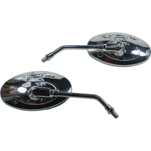 Motosiklet Chopper Kartal Desenli Ayna 10 mm