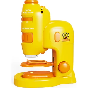 Taşınabilir Taban Mini Üçü Bir Arada Mikroskop 200X (Yurt Dışından)