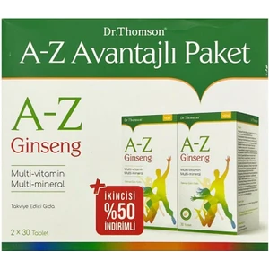 Dr. Thomson Dr.Thomson A-Z Ginseng 2 x 30 Tablet - Avantajlı Paket
