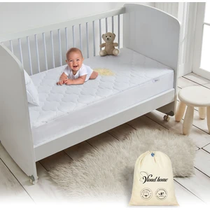 Vionel Home  %100 Pamuk Kapitone, Full Kenar Fitted, Su & Sıvı Geçirmez Bebek, Kreş Anaokulu Alezi ve Çocuk Yatak Koruyucu Alez 80 X 130