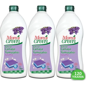 Mom's Green 3'lü Set Organik Lavantalı Çamaşır Yumuşatıcı 120 Yıkama (750 ml x 3 Adet)
