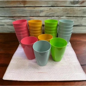 Aral Mini Avm 6'lı Renkli 300ML Plastik Bardak Piknik Kamp Için En Ideal Bardak 6'LIBARDAK300ML