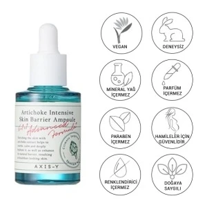 Axis-Y Artichoke Intensive Skin Barrier Ampoule, Cilt Bariyerini Güçlendiren Gözenekleri Sıkılaştıran Cilt Serumu