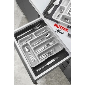 Mutfak Köşesi Çift Taraflı Uzayabilen Pratik Çekmece Içi Kaşıklık  Organizer