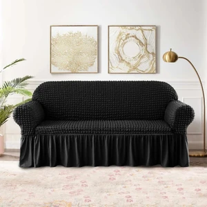 Bright Home Bürümcük Koltuk,kanepe, Çekyat Örtüsü,lastikli,esnekli,etekli Koltuk Kılıfı 3kişilik Koltuk Için