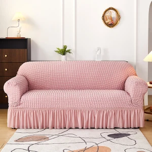 Bright Home Bürümcük Koltuk,kanepe, Çekyat Örtüsü,lastikli,esnekli,etekli Koltuk Kılıfı 3kişilik Koltuk Için