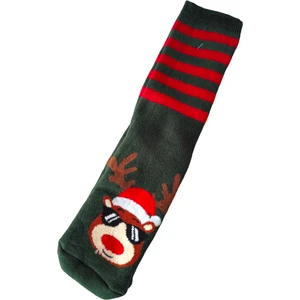 Sembol Yılbaşı Temalı Uzun Havlu Çorap Christmas Yeni Yıl