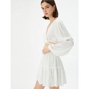 Mini Fisto Etek Volanlı Beli Lastikli